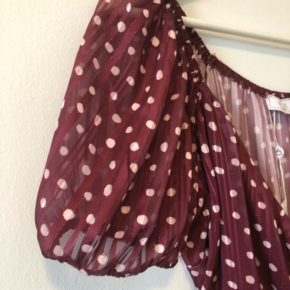 Sage the Label Polka Dot Wrap Dress- NWT! - Picture 6 of 16